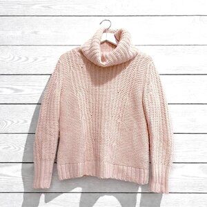 Banana Republic sweater, mixed knit turtleneck sweater Size S